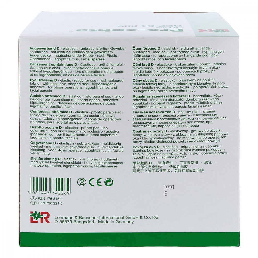 PRO-OPHTA Augenverband D 50 St