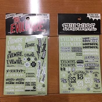 【ミニ四駆】EVILWIREコラボステッカー 4枚セット Amazon.co.jp: ミニ四駆 イービルワイヤーステッカー : ホビー