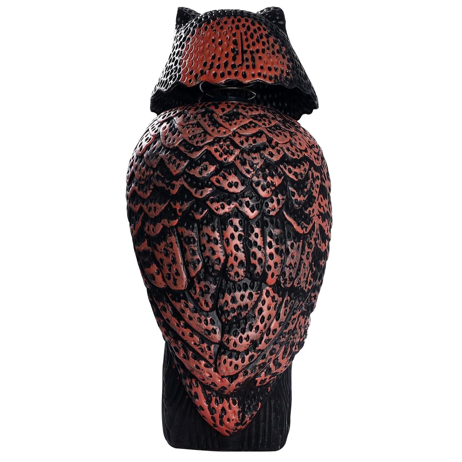 1x Gufo Statue Plastica Gufo Giardino Esterno Realistico di Azione del Vento con 360 Teste Rotanti Patio Decorazioni Spaventapasseri Uccello Repeller Scaccia Piccioni