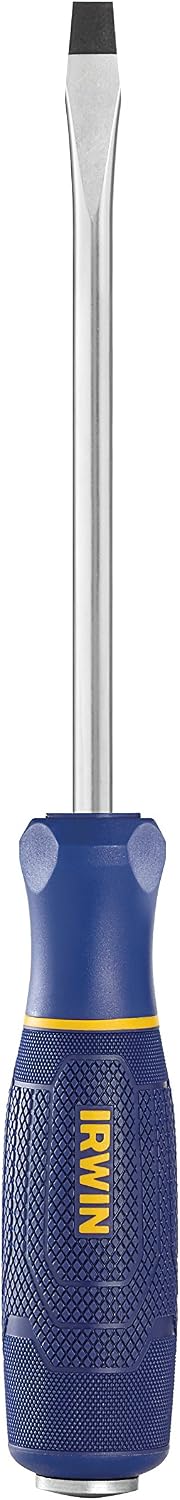 IRWIN 1948768 TorqueZone Slotted Demolition Screwdriver, Keystone, 5/16" x 6"