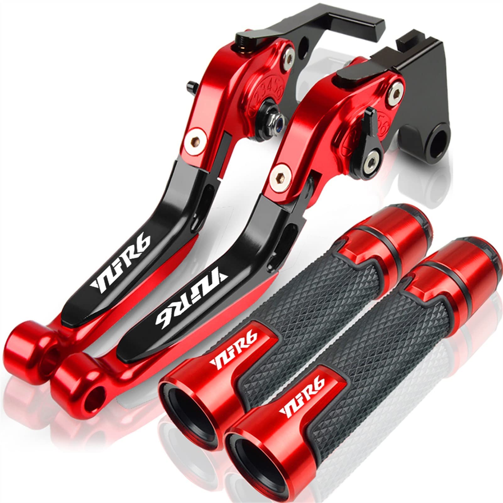 Leviers d'embrayage de frein réglables contre la fatigue des mains sur Yamaha YZF R6 2017-2020
