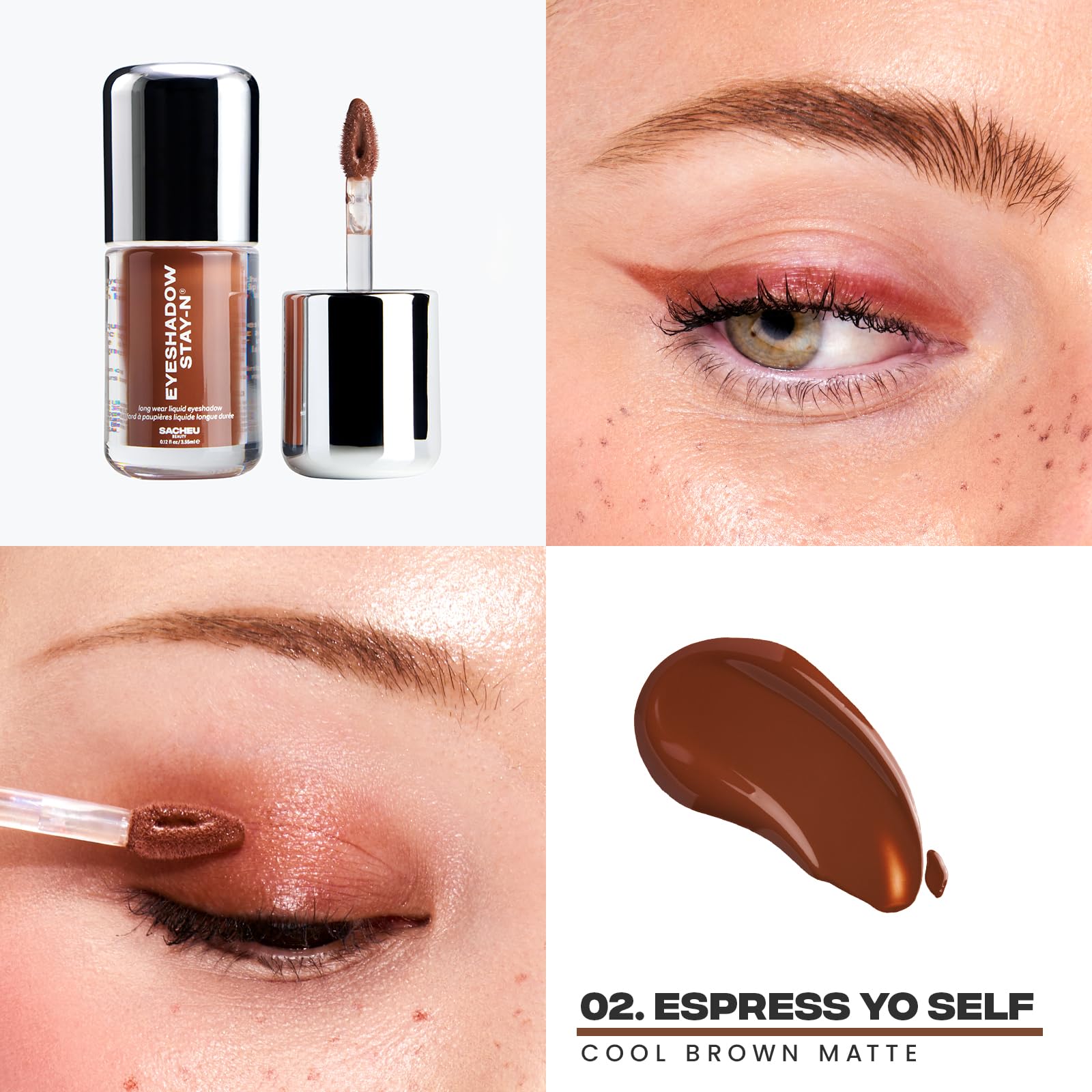 Sacheu Liquid Eyeshadow STAY-N Longwear Eye Makeup - Image 2
