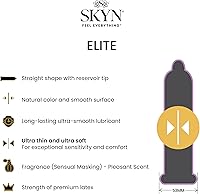 Vista 3 de SKYN Elite – 36 unidades – Condones ultrafinos, lubricados sin látex y preservativos sin látex de selección – Contiene preservativos SKYN Elite