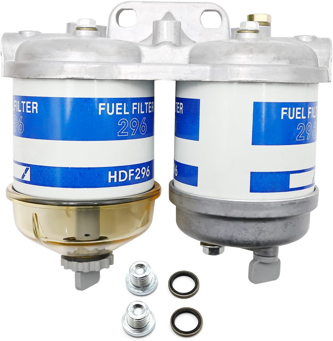 Dual Double Fuel Filter Assembly Replacement For Ford