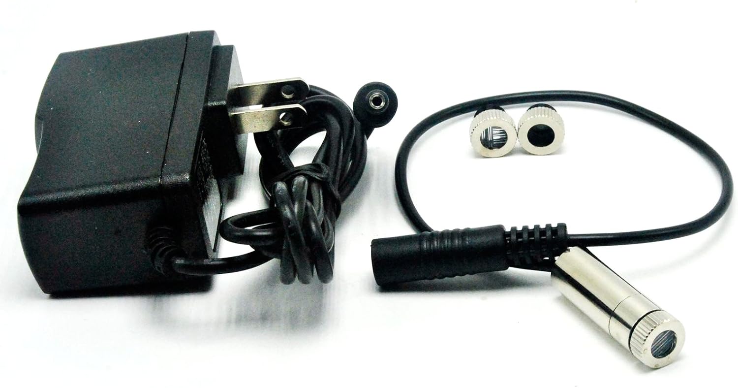 JINGLUYAO Focusable 405-20 Violet/Blue Laser Dot/Line/Cross Module w/ 5V AC Adapter