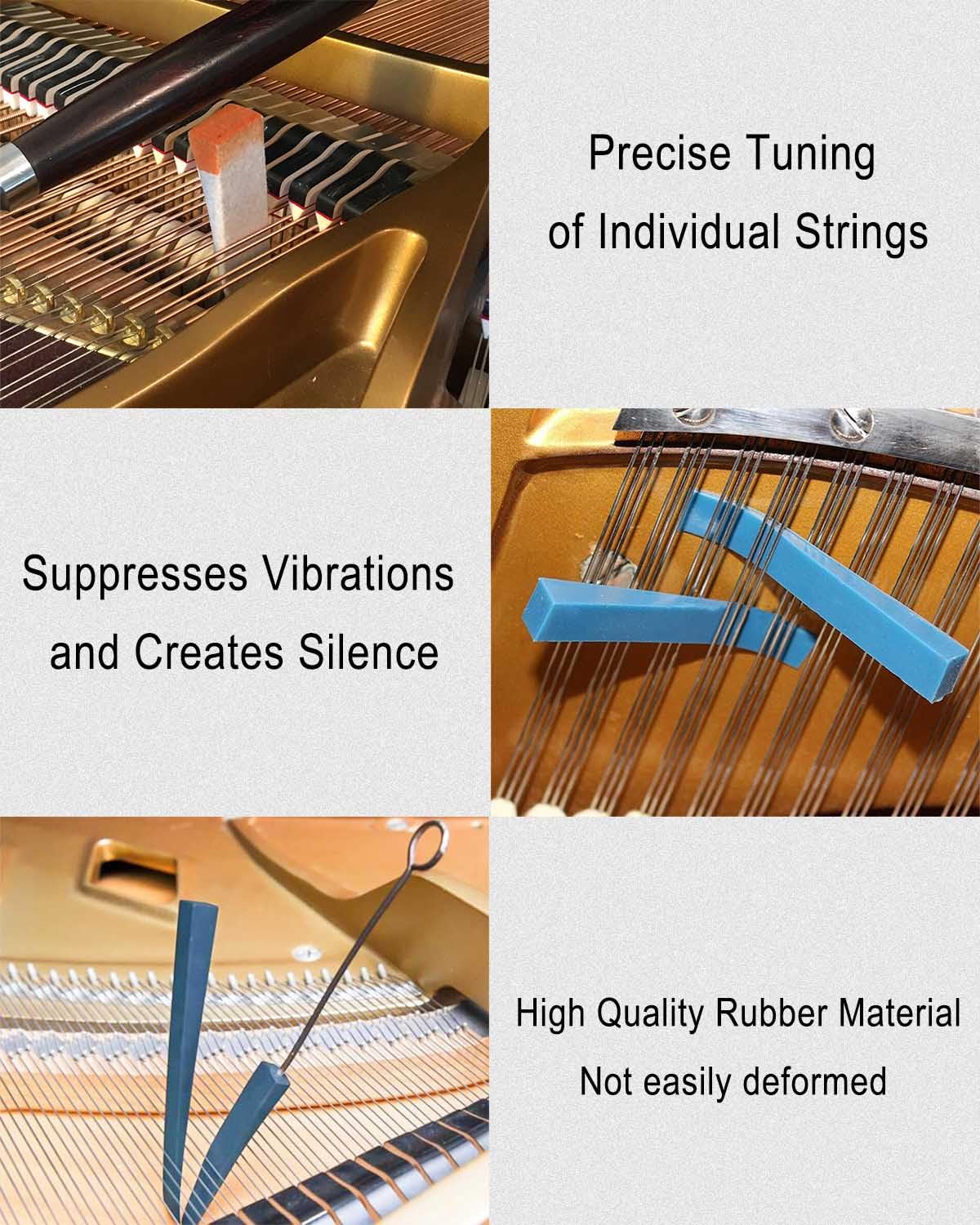 Vestamore Kit D'accordage Professionnel Pour Piano 12 Pièces Avec Clé