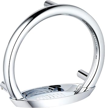 Keuco 04909010000 Universal Grab Handle with Built-in Soap Dish 300 mm Chrome-Plated