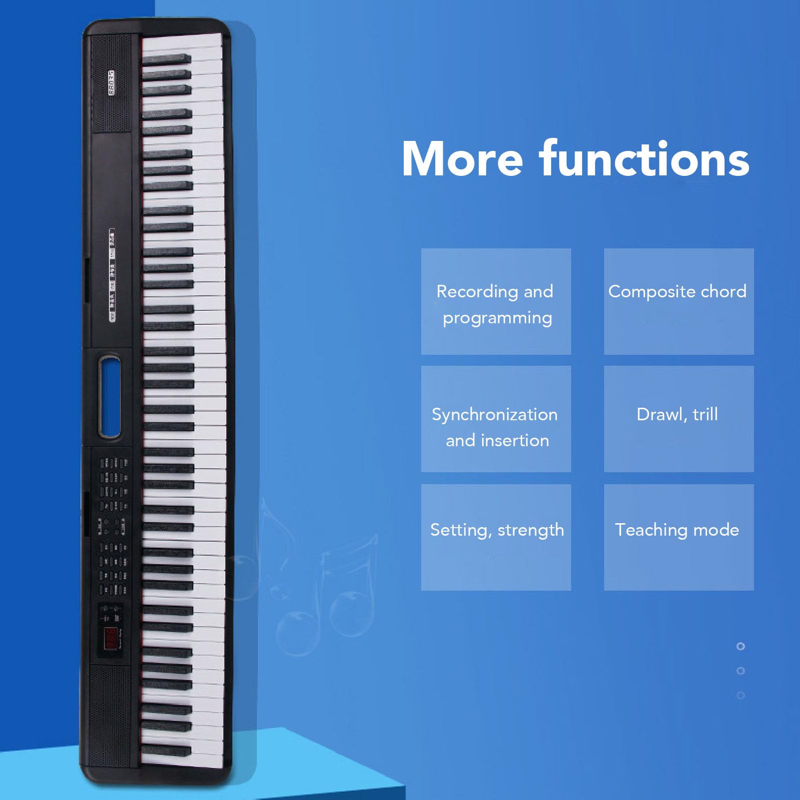 Set di Tastiere Elettriche, Tastiera di Pianoforte Multifunzionale per lo Studio e l'insegnamento Individuale (Spina europea)