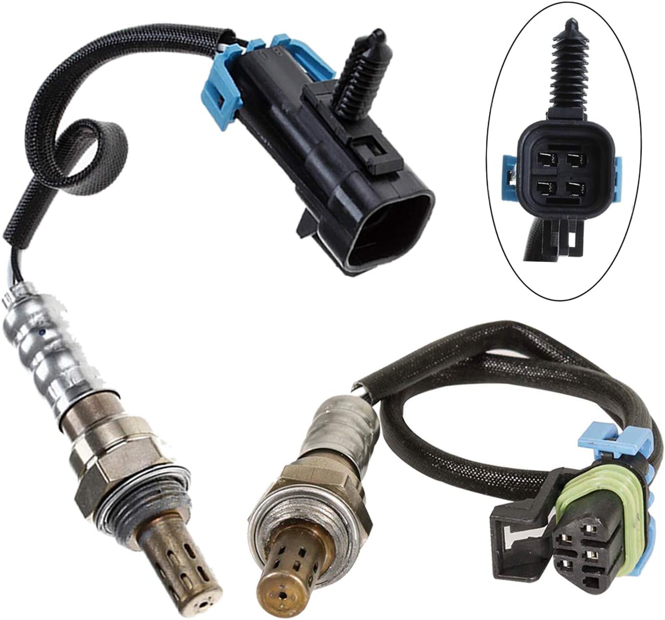 234-4242 234-4530 Upstream Downstream Oxygen Sensor Compatible with Chevy Captiva Sport 2012-2015 Chevy Equinox 2011-2013 2015 Gmc Terrain 2011-2015 2.4L 02 Sensor 12639692 12606671 Set of 2