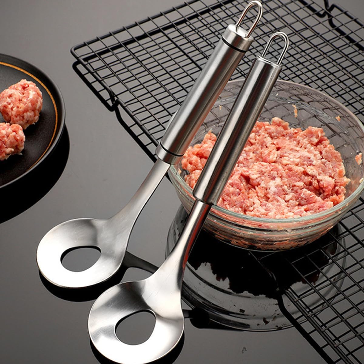 2 Pieces 8-inch Glass Mixing Bowls for Food Prep and Serving, Large Kitchen Salad Prep Bowls for Cooking and Meal Preparation