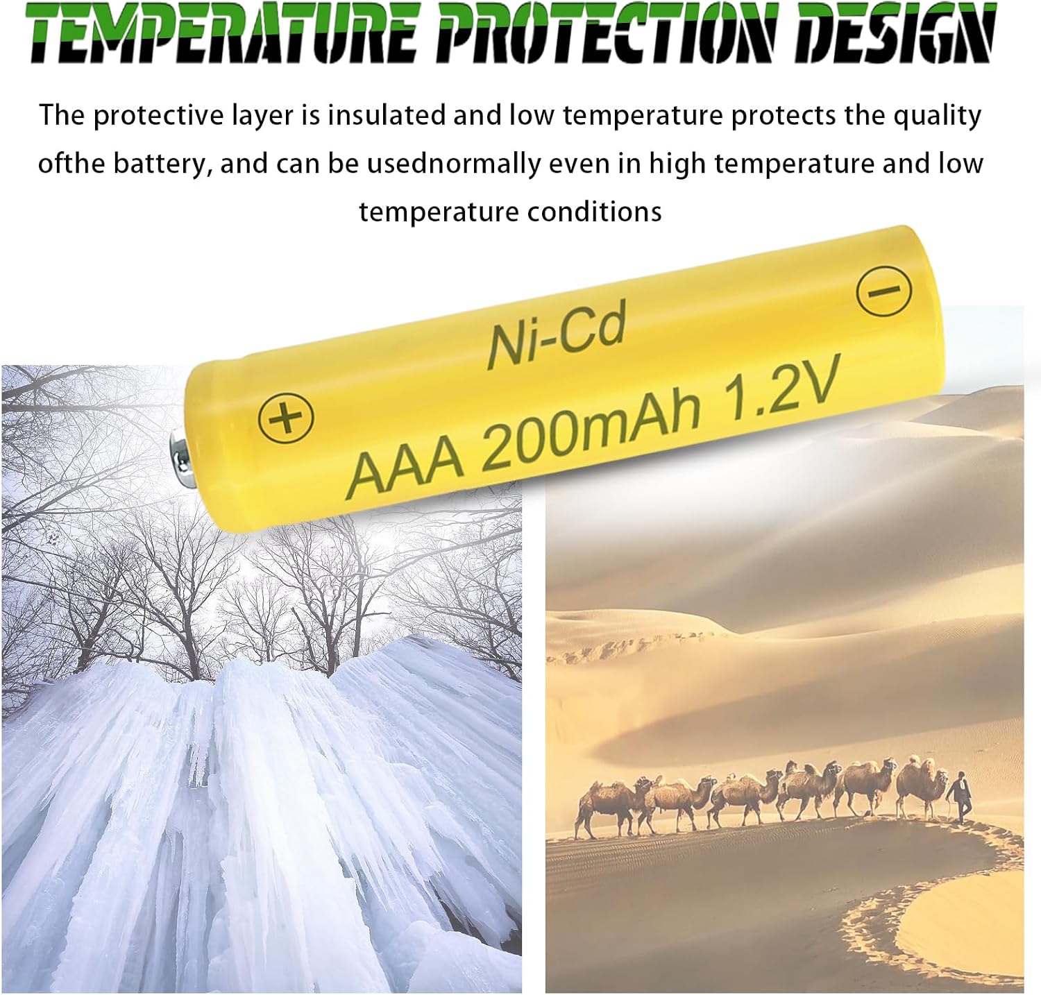 Ni-CD AAA 200mAh 1.2v Solar Batteries 10 Pcs, Triple A 200mAh Rechargeable Battery for Solar Lights, Outdoor Garden Lights, Halloween Light