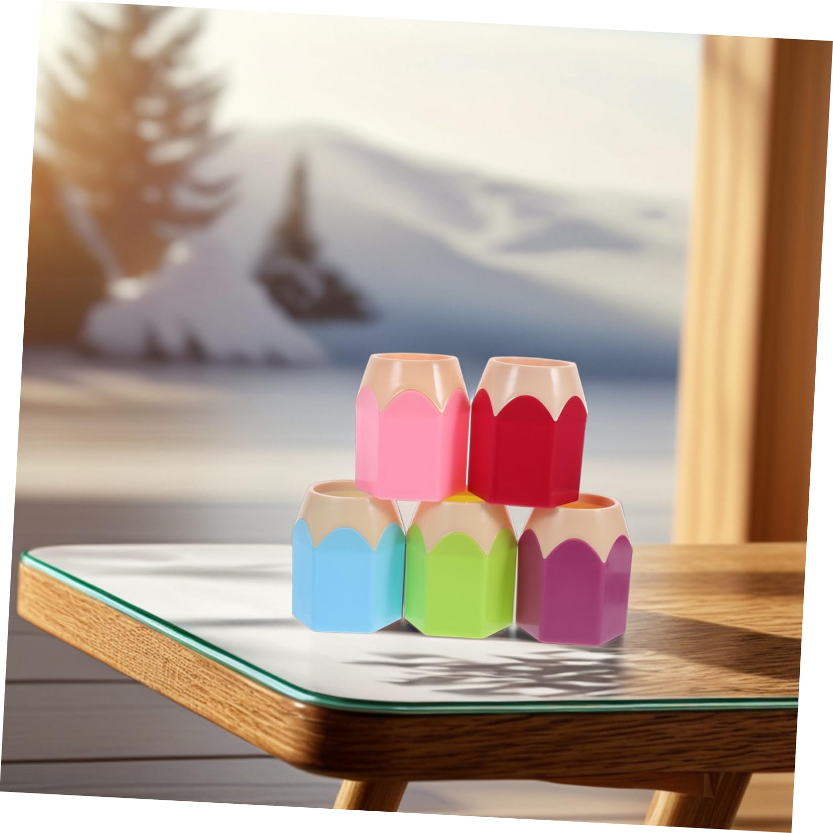 Sewroro 15 Stück Teiliges Stiftehalter Bunte Pencil Organizer aus Bruchfestem Großer Stauraum für Kosmetikpinsel Eyeliner Schreibwaren als Schreibtisch Aufbewahrung für Schüler und Büro