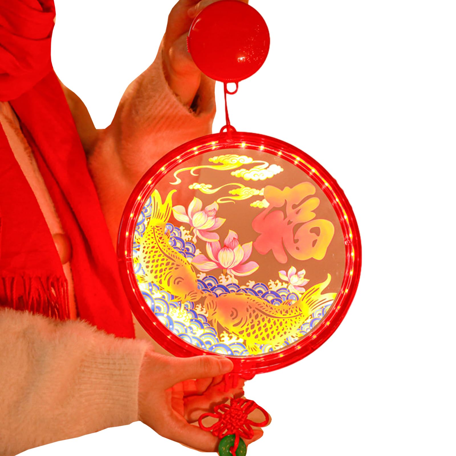 Msioytog B 2024 New Year Decorations Led Fu Chinese Knot Tassels Hanging Pendant For Window Door Chinese Spring Festival Ornament Hanging Pendant Lights For Kitchen