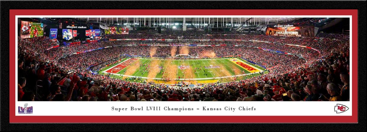 Kansas City Chiefs, 2024 Super Bowl Champions - Unframed 40 x 13.5 Poster by Blakeway Panoramas
