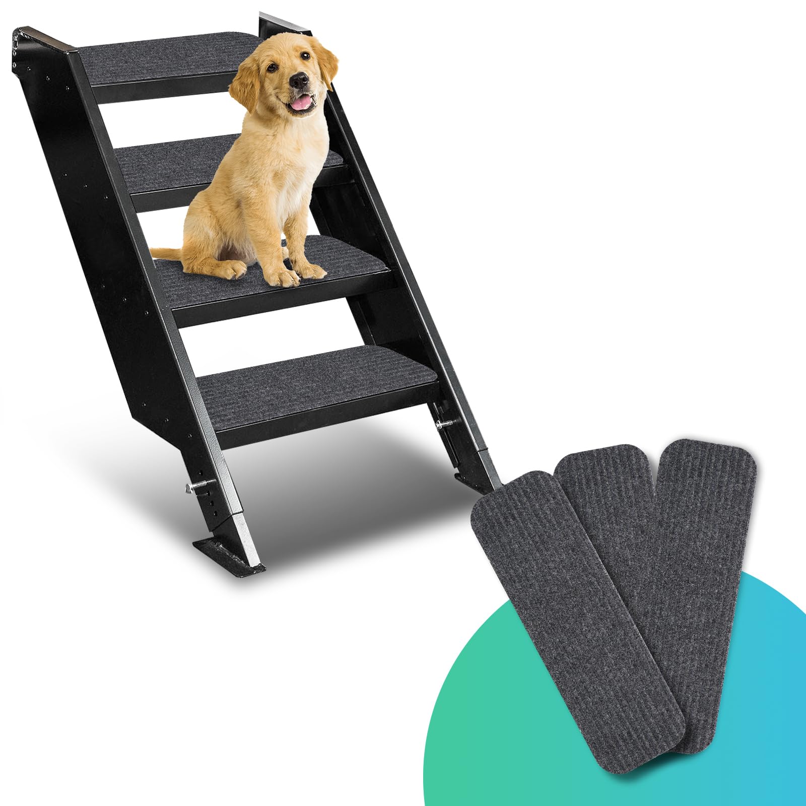 RV Step Covers 3 Pack 19.5"x7.5" Camper Step Cover, RV Stair Covers, RV Step Rug, RV Step Carpet, Compatible with Lippert|MORryde Step