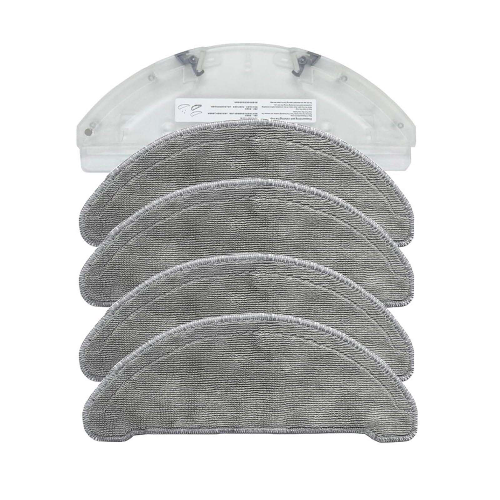 Lmrxofe 1 Bracket And 4 Mop Robot Vacuum Mop Holder,Compatible For Roidmi,Eve Plus Sweeping Mop Bracket Vacuum Cleaner Replacement