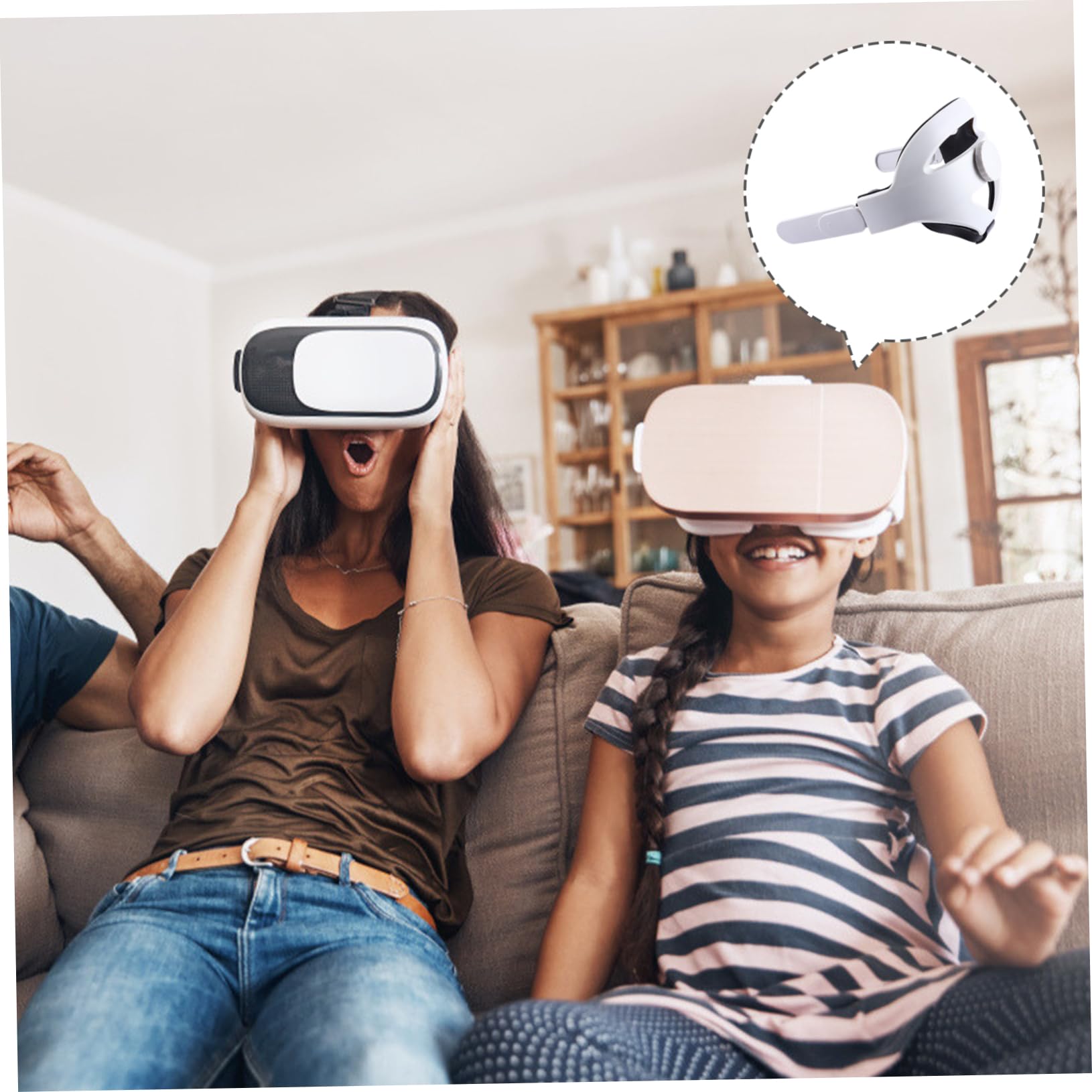 Fascia Per Testa Per Visore Vr Cuscinetto Per Testa Fascia Protettiva Antiscivolo Compatibile Con Visore Di Seconda Generazione