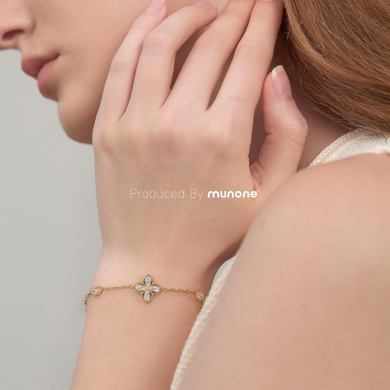 Trendy Link Chain Bracelets for Women, 18k Gold Plated Adjustable Lightweight CZ Dainty Jewelry - Image 5