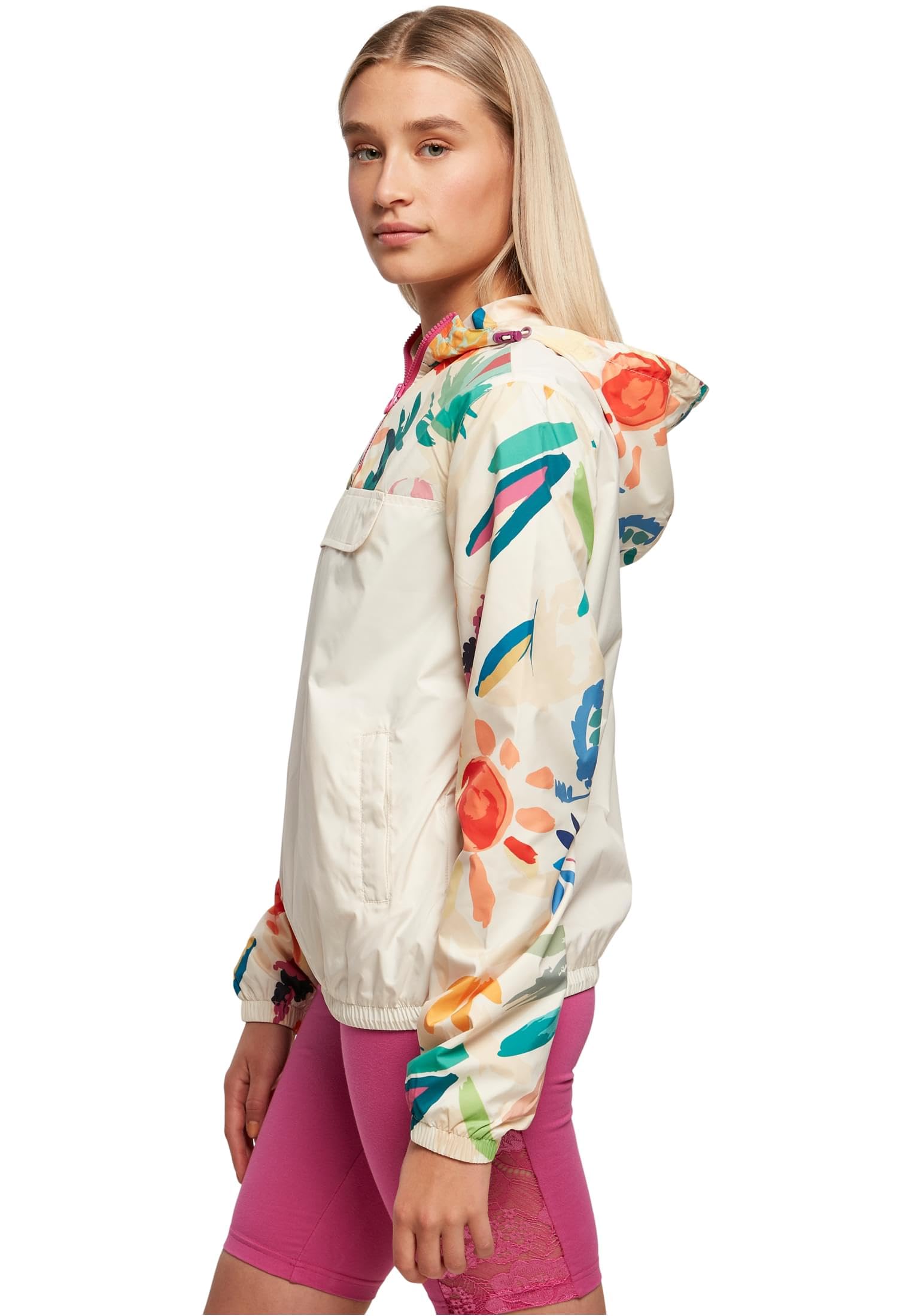 Urban Classics Damen Ladies Mixed Pull Over Jacket