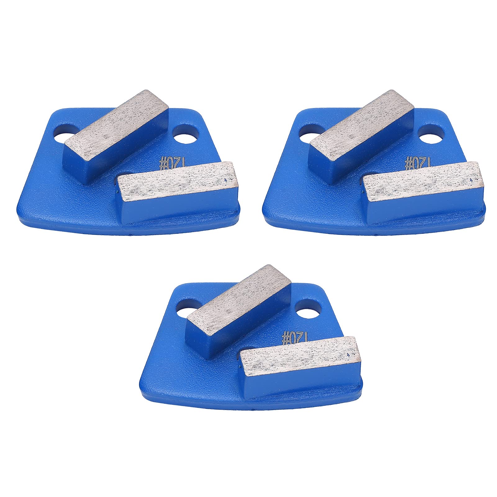 Zapatos de Pulido de Diamante Corte Agresivo 120# 2 Dientes Azul para Hardware Industrial de Piso de Concreto