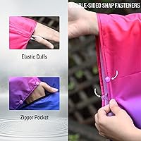 Vista 4 de SaphiRose Unisex Rain Poncho Raincoat Hooded for Adults Women with Pockets