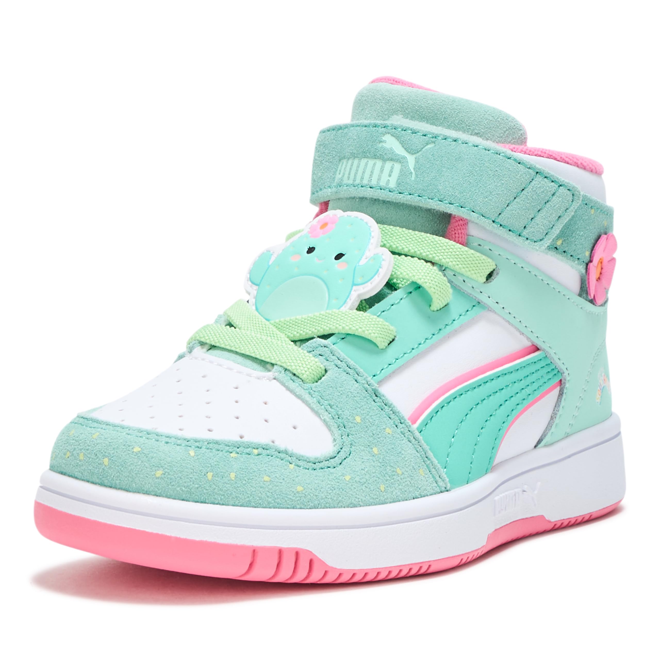 Puma Unisex-Child Rebound Layup Mid Squishmallows Hook and Loop Shoes