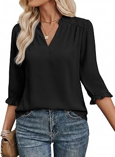 EVALESS Blouses for Women Dressy Casual Business Work Tops