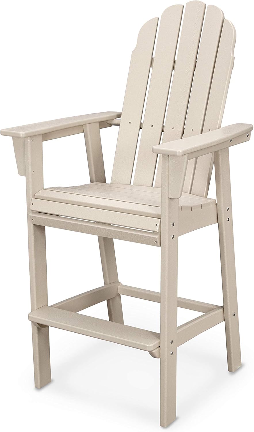 POLYWOOD® Vineyard Curveback Adirondack Bar Chair in Aruba