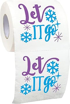 Christmas Toilet Paper Roll Let it Go - Funny Toilet Paper, Funny Merry Christmas Novelty Gifts, Perfect for White Elephant and Holiday Parties - Santa, Xmas, Grinch and Holiday Gag Gifts