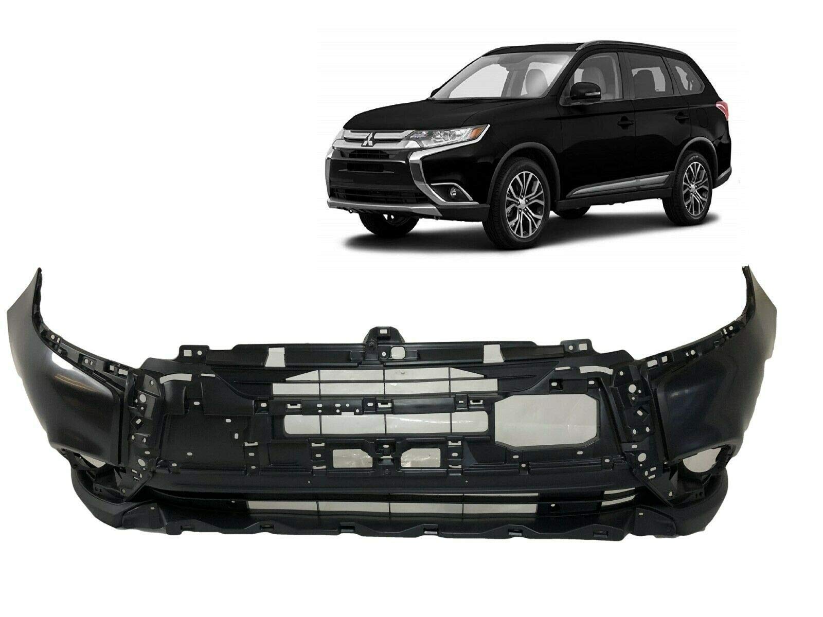 Amazon.com: Fits 2016-2018 Mitsubishi Outlander Front Bumper Cover :  Automotive