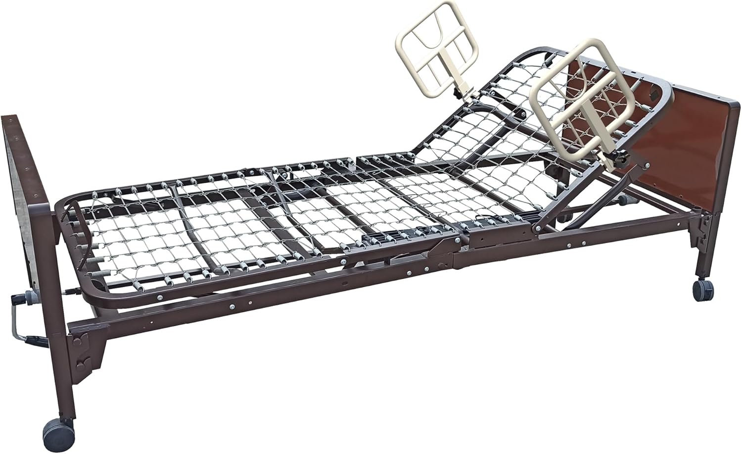 AireMed Bed Assist Rails (Set of 2) – Fits Some Metal Hospital Beds – for Repositioning & Getting in and Out of Bed Safely – Hospital Bed Rail, Safety Assist Medical Rail for Seniors & Elderly (Ivory)