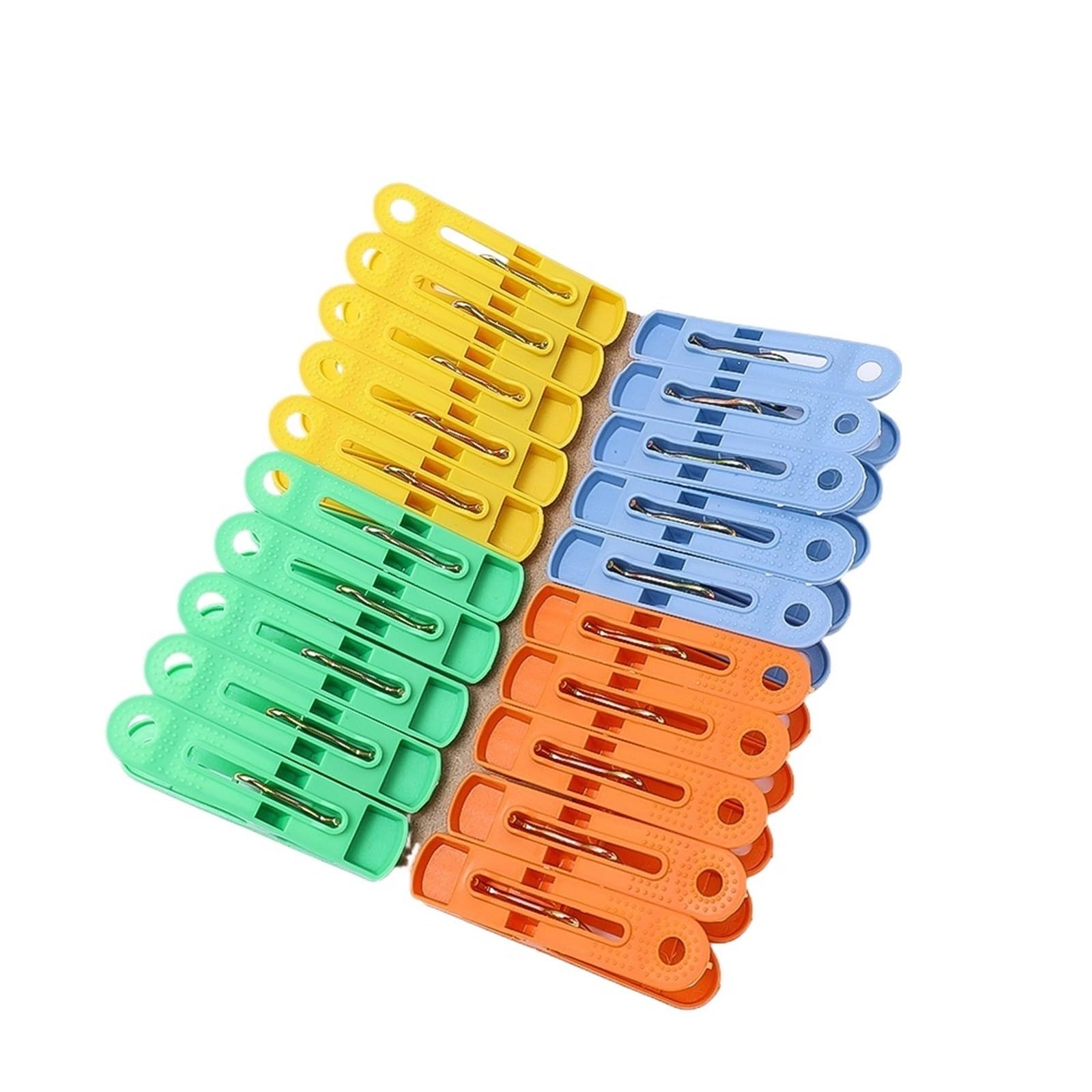200/400Pcs Plastic Clothespins Windproof Laundry Clothes Clip Hangers for Washing Line(5x1.3x2.5cm 400pcs)