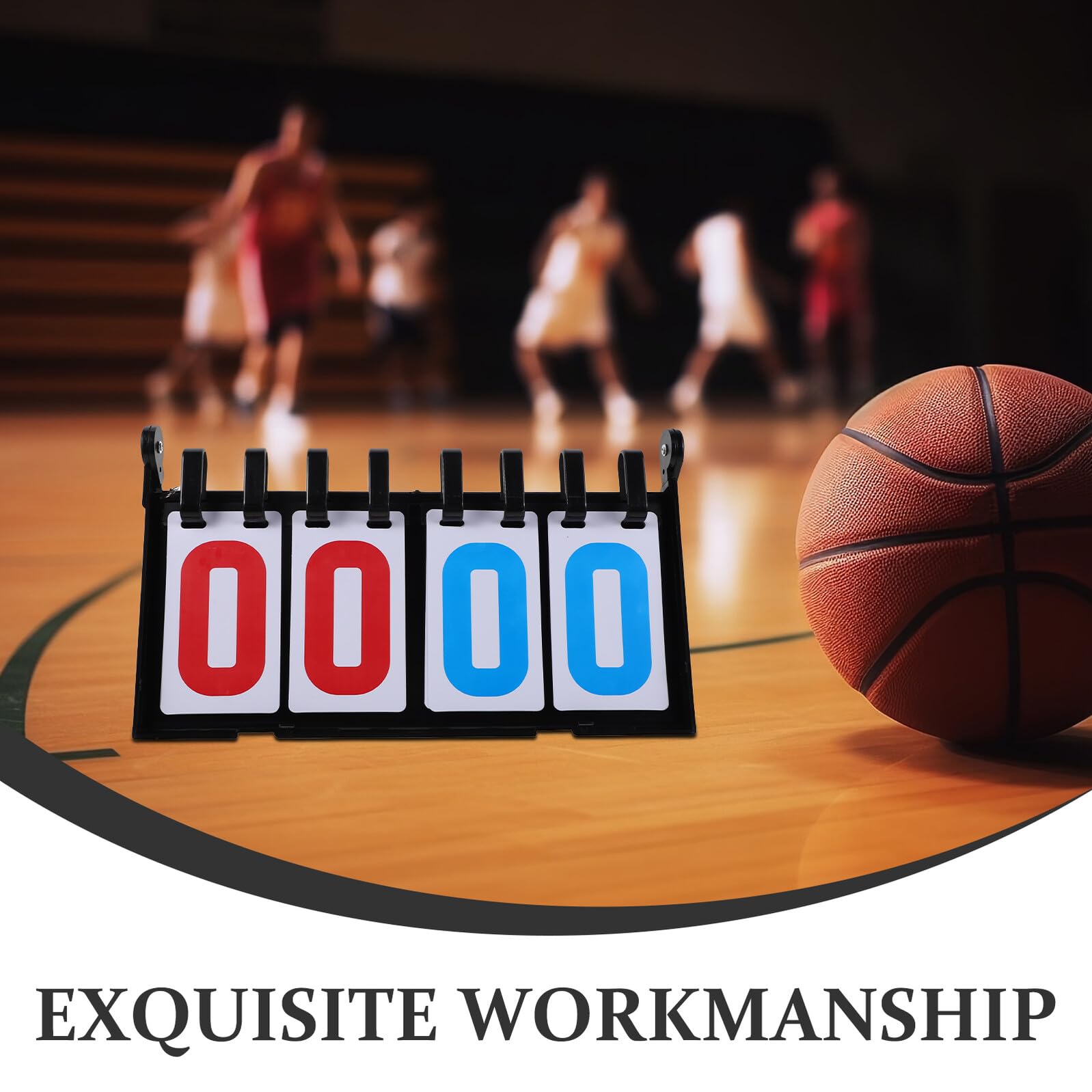 ABOOFAN Tragbare Sportanzeigetafel mit Flip Zahlen für Basketball Tennis Volleyball Baseball Billard Tischfußball Leichtes Tisch Scoreboard für Präzise Punktezählung bei Wettkämpfen und