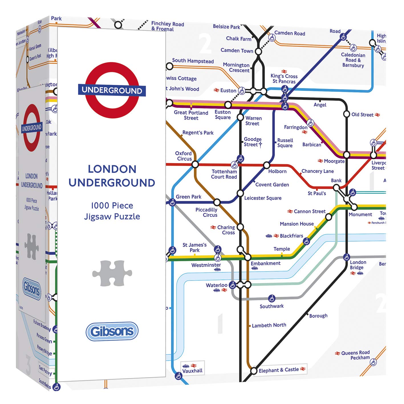 London Underground Tube Map 1000 Piece Jigsaw Puzzle TFL Made in
