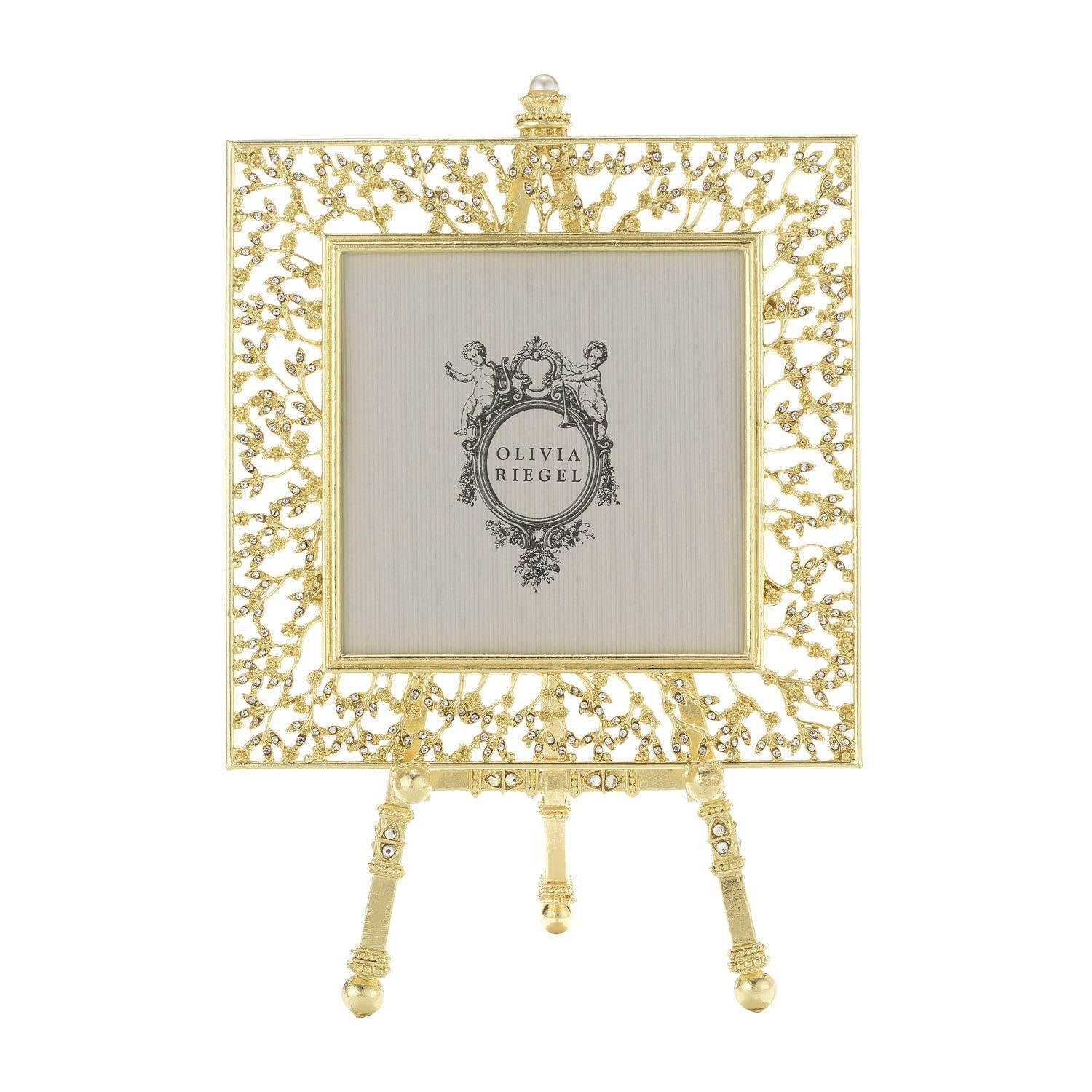 Olivia Riegel Gold Isadora 4 x 4 Frame on Easel - RT2360