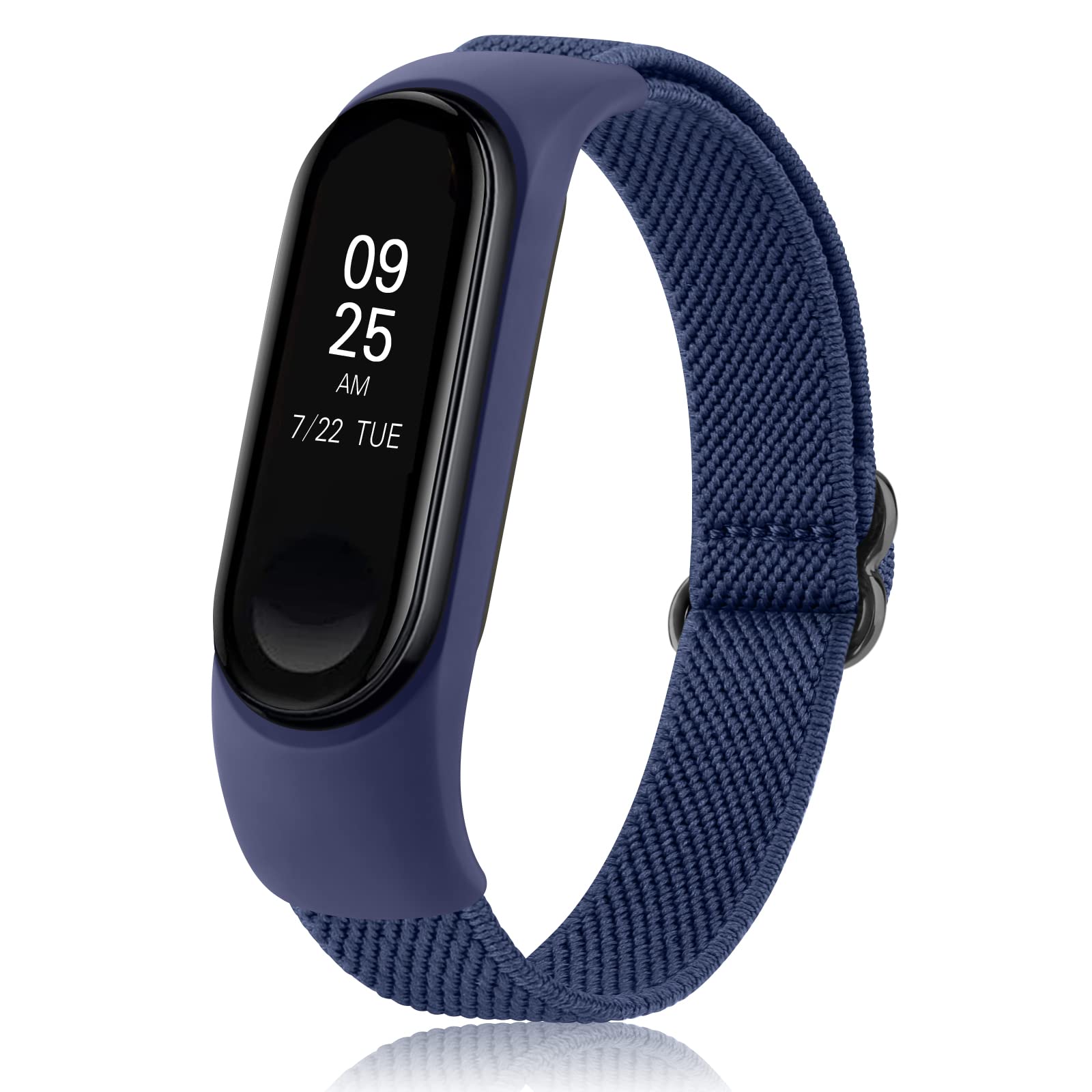 Tobfit Nylon Single Loop Elastic Watch Strap Compatible with Xiaomi Mi Band 3/4 / 5/6 Smart Watch (Watch Not Included), Removable Sport Belt for Men and Women (Navy Blue) (B0CGQTBC3Z) Amazon Price History, Amazon Price Tracker