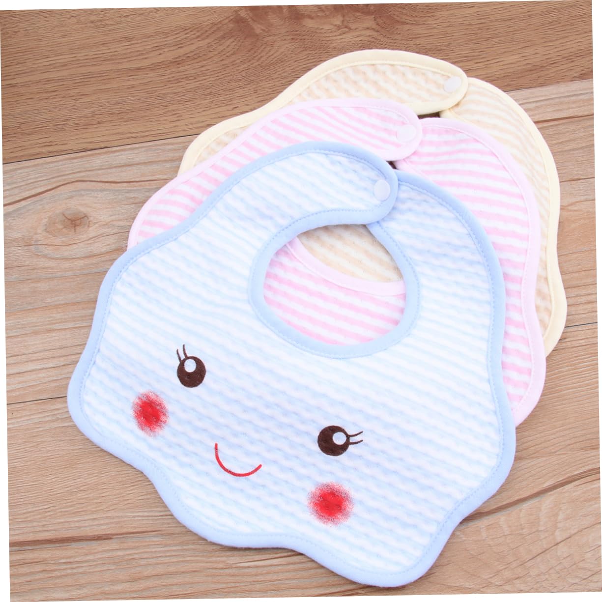 TOYANDONA 15piezas Baberos Impermeables De Algodón Para Bebés De Diseño Cartoon Ajustables y Reutilizables Toallas De Saliva Para Alimentación y Mezcla De