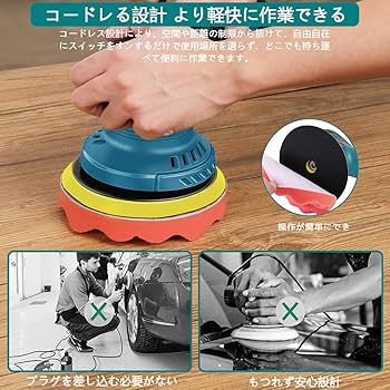 Amazon | ポリッシャー 電動 125mm AC100V 六段変速 サンダ Amazon | ポリッシャー 電動 125mm AC100V 六段変速 サンダ