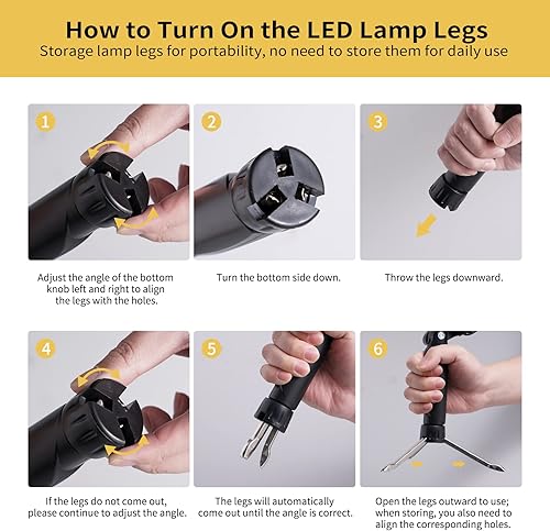Miniatura 4 de Meking Mini Softbox Kit de iluminación de fotografía, lámpara LED portátil de iluminación continua de 4 x 4.8 pulgadas con difusor plegable para