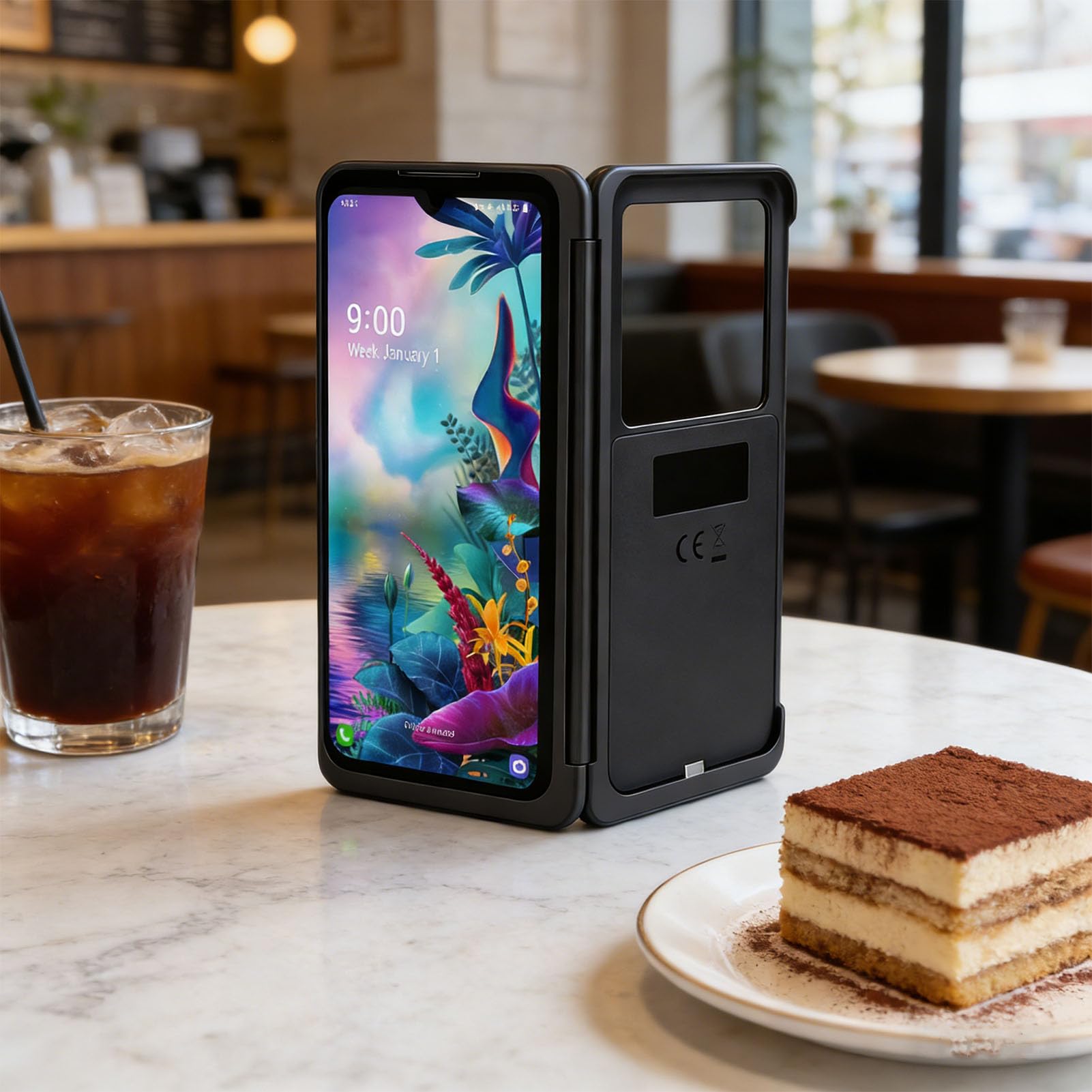 LICAEVEY Etui z Podwójnym Ekranem do Telefonu G8X ThinQ LMG850 LMG850UM G850UM1A G850UM9A, 6,4-calowy Odłączany Wyświetlacz Dodatkowy FHD z Adapterem Magnetycznym Typu C