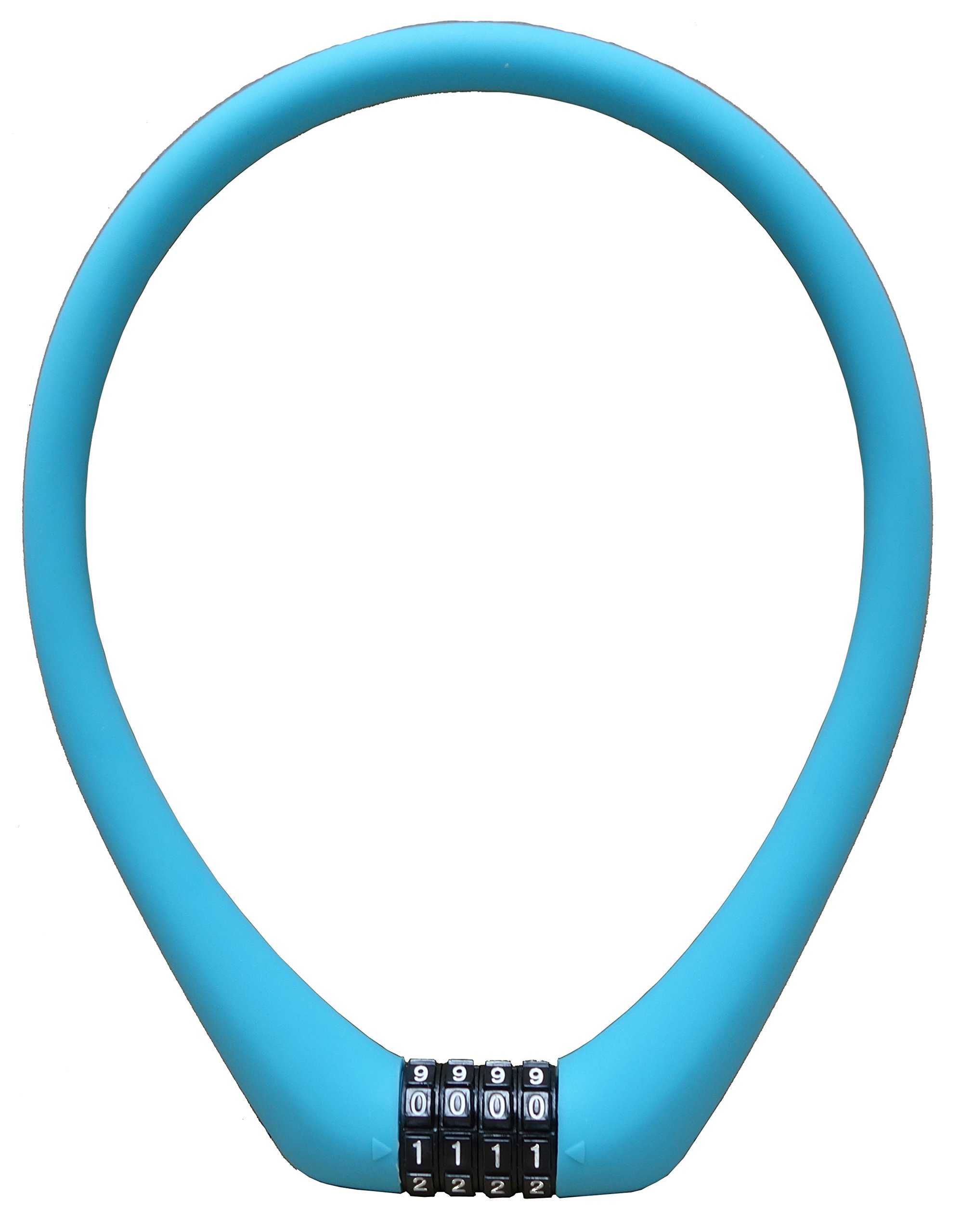 ULAC - Lucchetto a Cavo con Combinazione a 4 Cifre Prague | Protezione e Stile | Fino a 10.000 Combinazioni | Compatto e Leggero | Design in Silicone Stampato