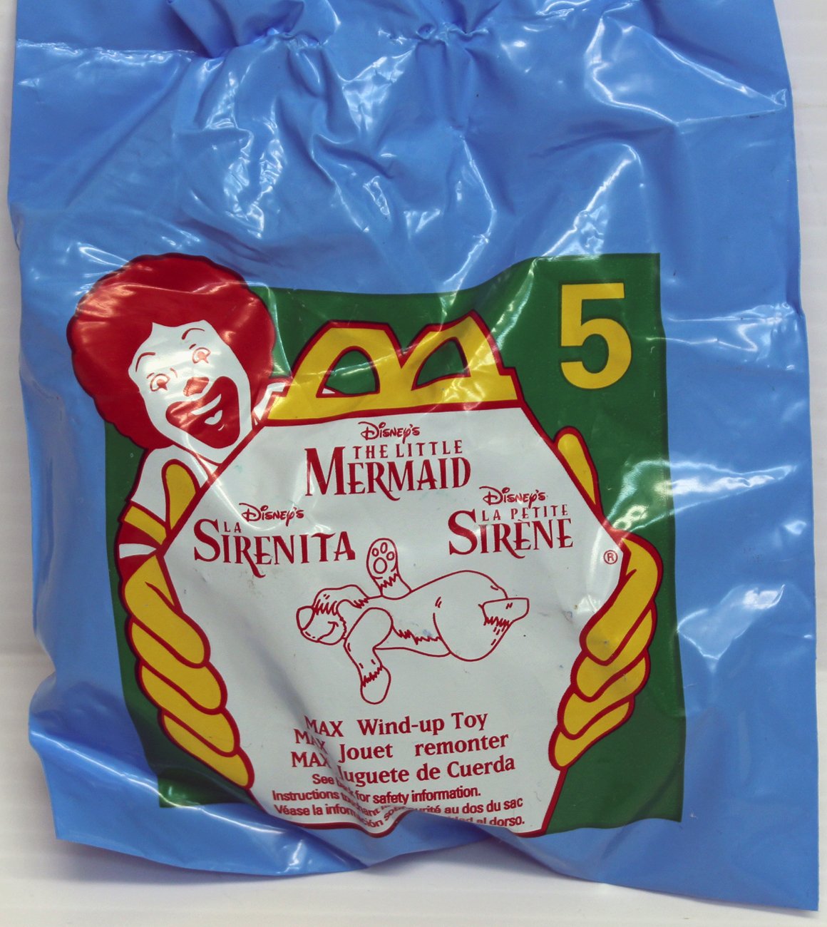 McDonald's - Disney's THE LITTLE MERMAID #5 - MAX (Wind-Up Toy) - 1996