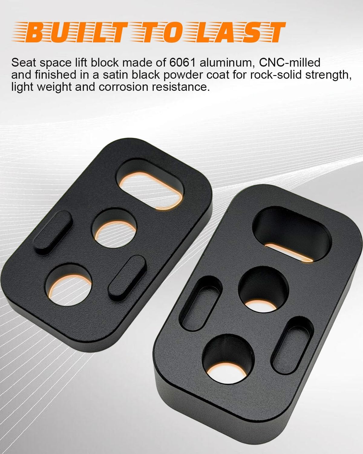 For Toyota Tundra Seat Spacers, Aluminum Driver or Passenger Recline Lift Kit Adjustable Front Seat Spacers Rear of Front Blocks Seat Riser Compatible with Toyota Tundra 3rd Gen 2022 2023 2024 2025