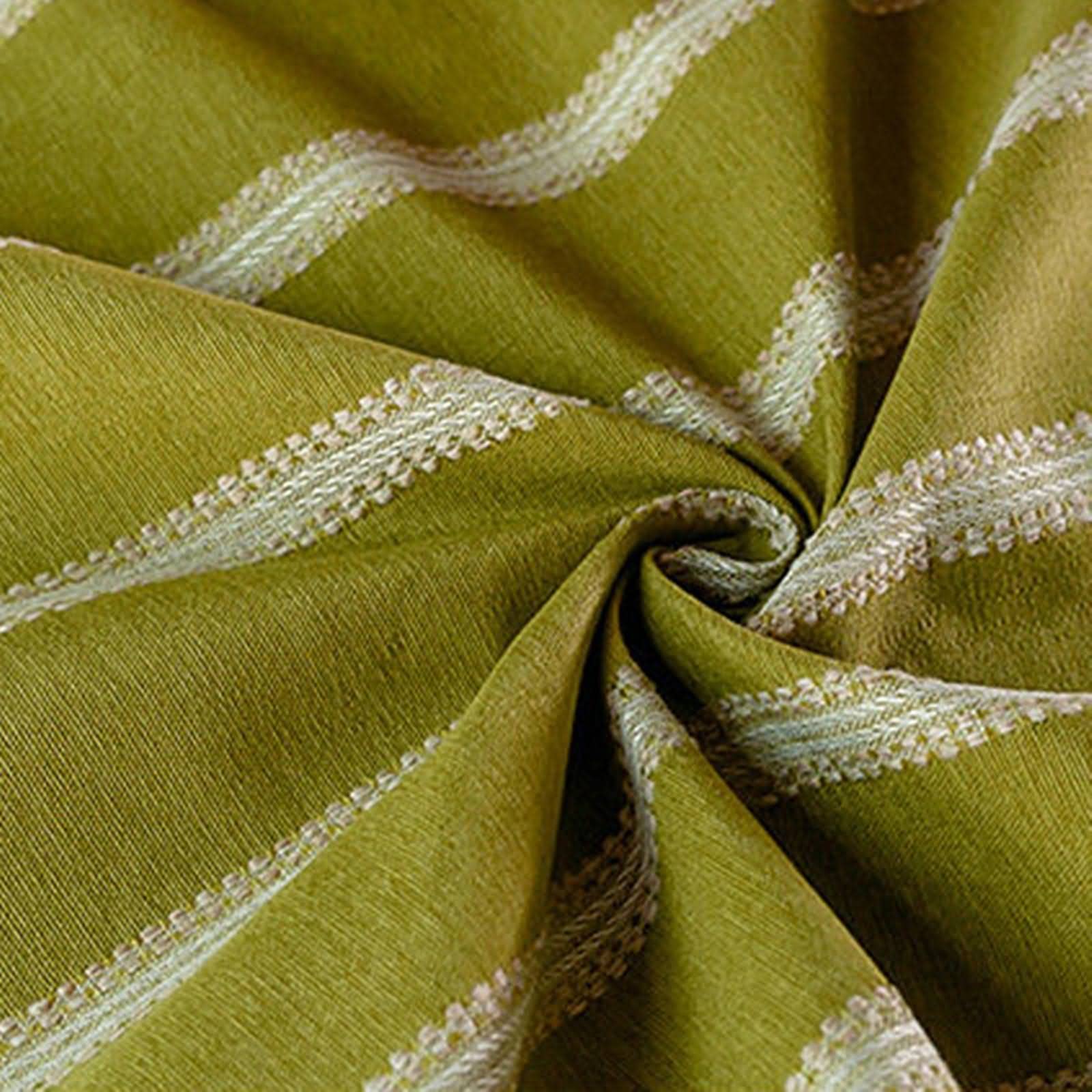 Obrus dekoracyjny obrus piknikowy obrus na stół w paski lniany obrus do jadalni obrus na stół bawełna len groszek zielony dekoracja stołu 140 x 230 cm