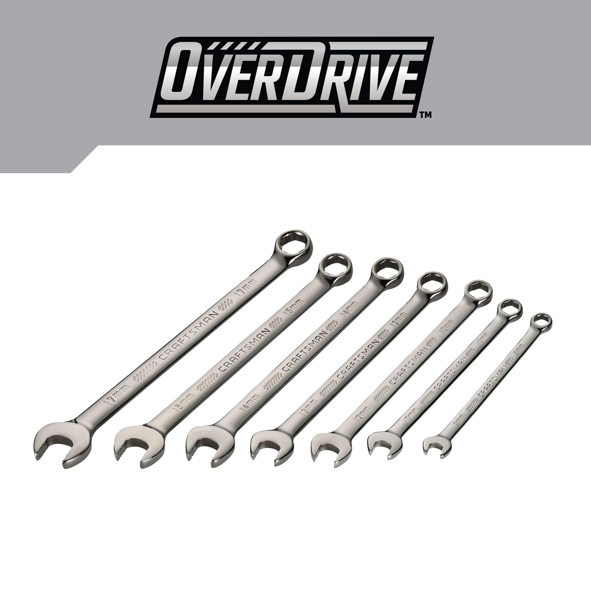 CRAFTSMAN Overdrive CMMT87807 - Juego de llaves métricas (7 unidades)
