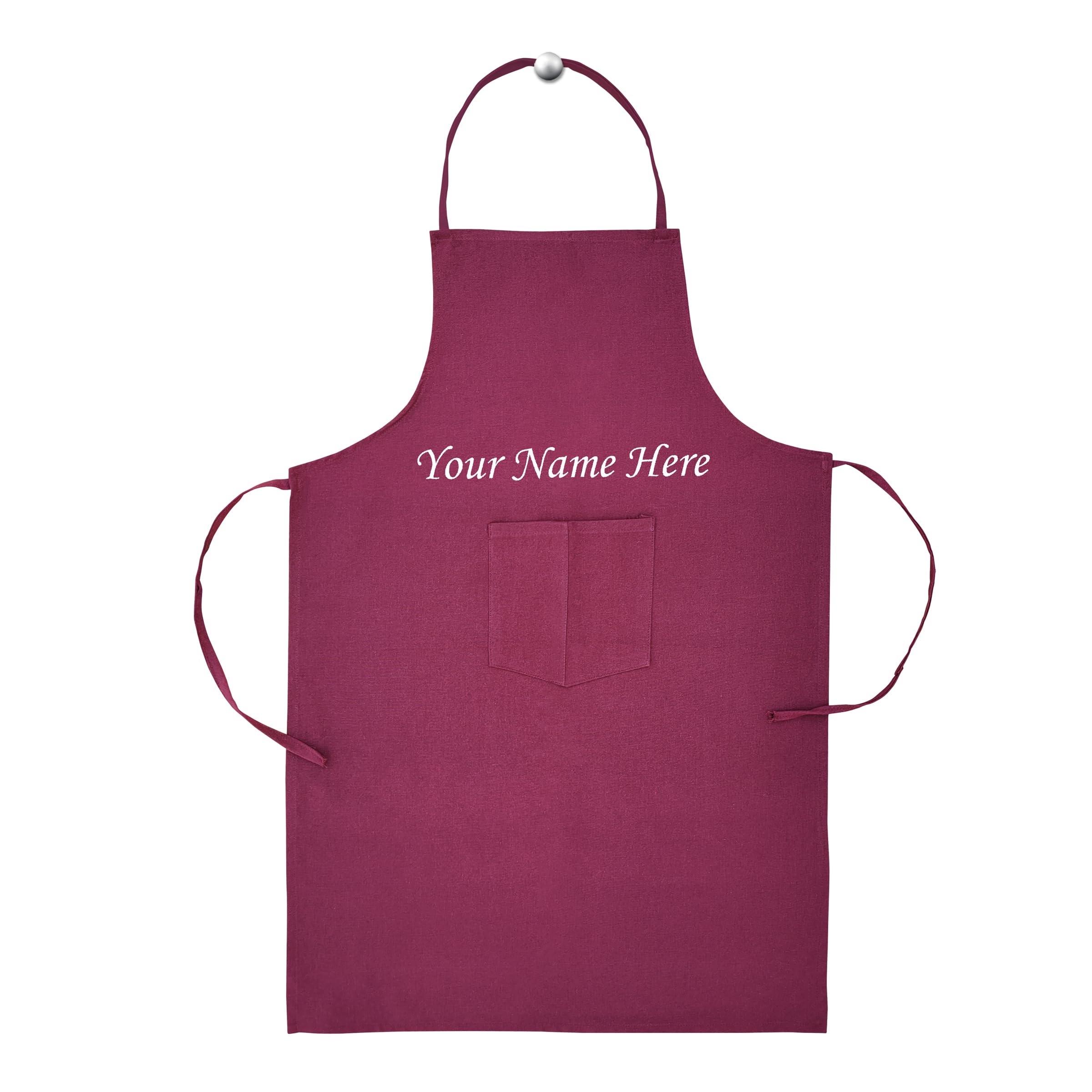 SAVRI Personalized Name/Quote/Wishes/Message printed chef apron for Man and Woman. Best for restaurants, bakers, cafes, Catering, Hotel, Cooking Schools.-image-43