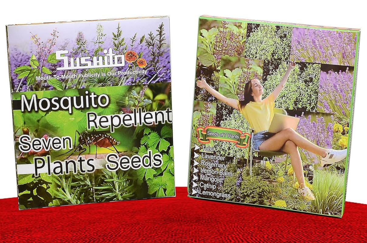 SUSHITO Mosquito Repellent Seven Plants Seeds Gardening Tusi Lavender Rosemary Lemon Balm Marigold Catnip Lamon Grass Ornamental & Shade Trees (B0BZDR96X1) Amazon Price History, Amazon Price Tracker