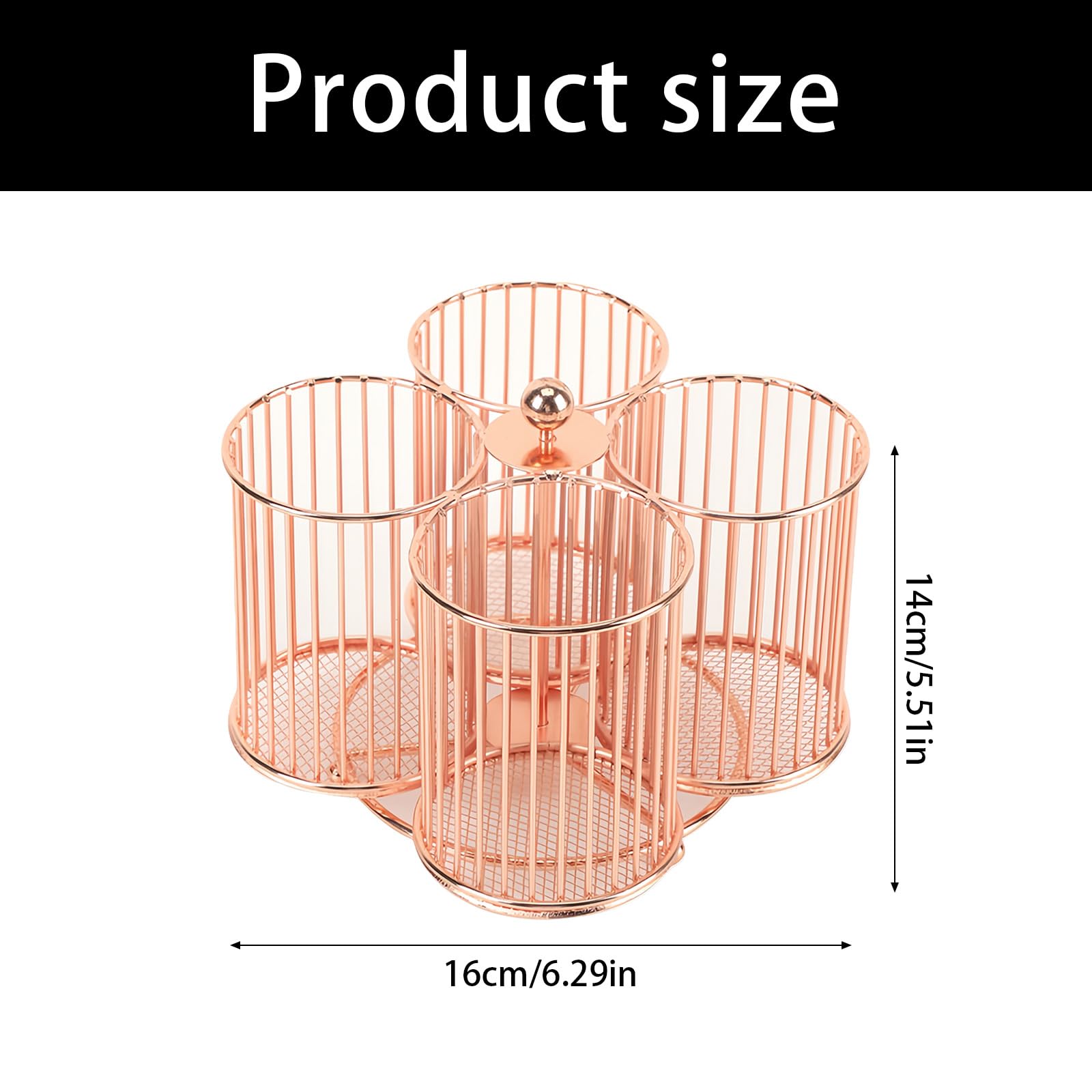 Porte-stylo rotatif, organiseur de bureau avec compartiments, organiseurs de crayons, boîte de rangement pour fournitures artistiques pour la maison et le bureau