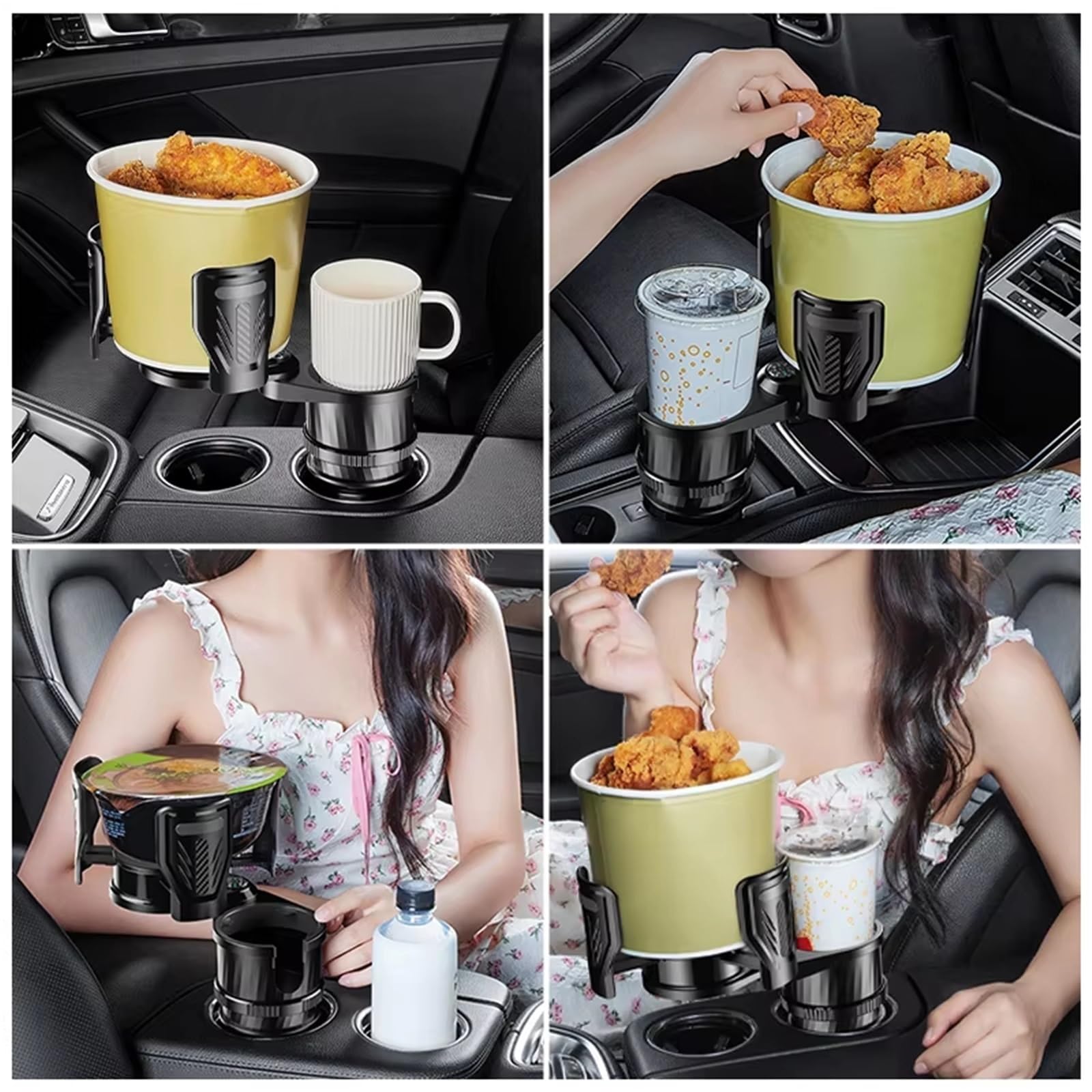 Getränkehalter Auto 2 IN 1 Auto Cup Holder Expander Adapter Basis Fahrzeug Trinkflasche Telefon Organizer Für Styling Zubehör