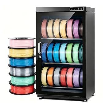 3D Printer Filament Dehumidifier Dry Cabinet, Intelligent Humidity Control, Tempered Glass Sealed Door, Storage Box For PLA/ABS/PETG/TPU Filament(70L)